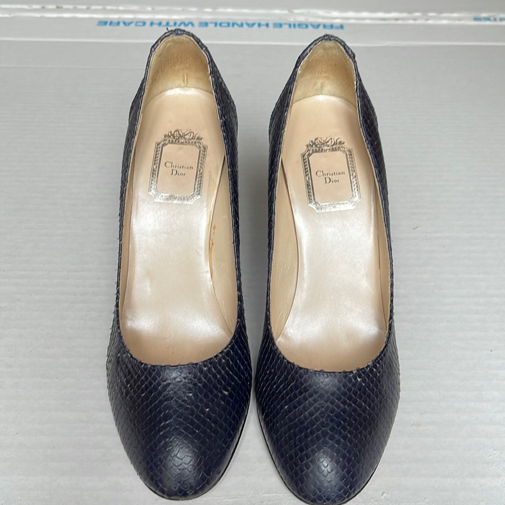Christian Dior Snakeskin Shoes. Sz 39.5